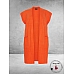 NO.1 BY OX Cardigan Mouwloos Flower Oranje